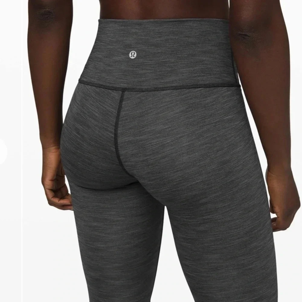 Lululemon Wunder Under Leggings High-Rise Tight 28" Athletic Pants Grey Size 2
